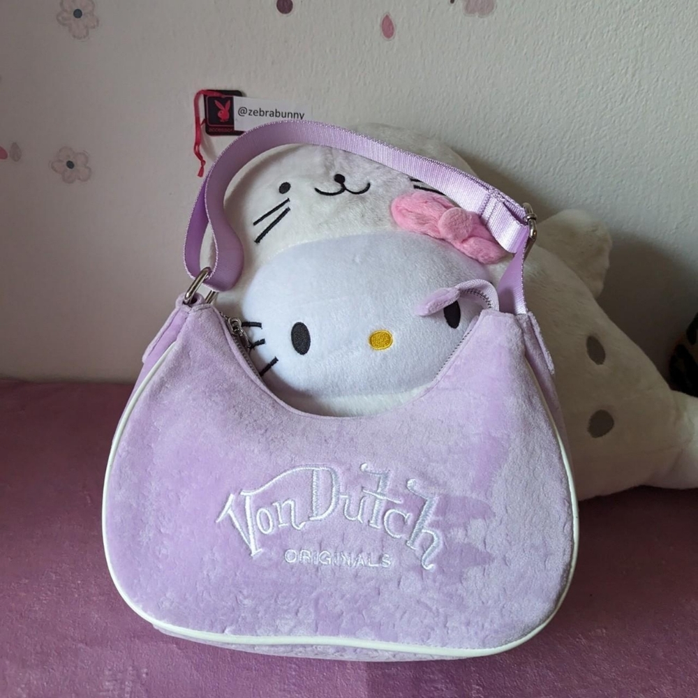 von dutch light purple shoulder bag